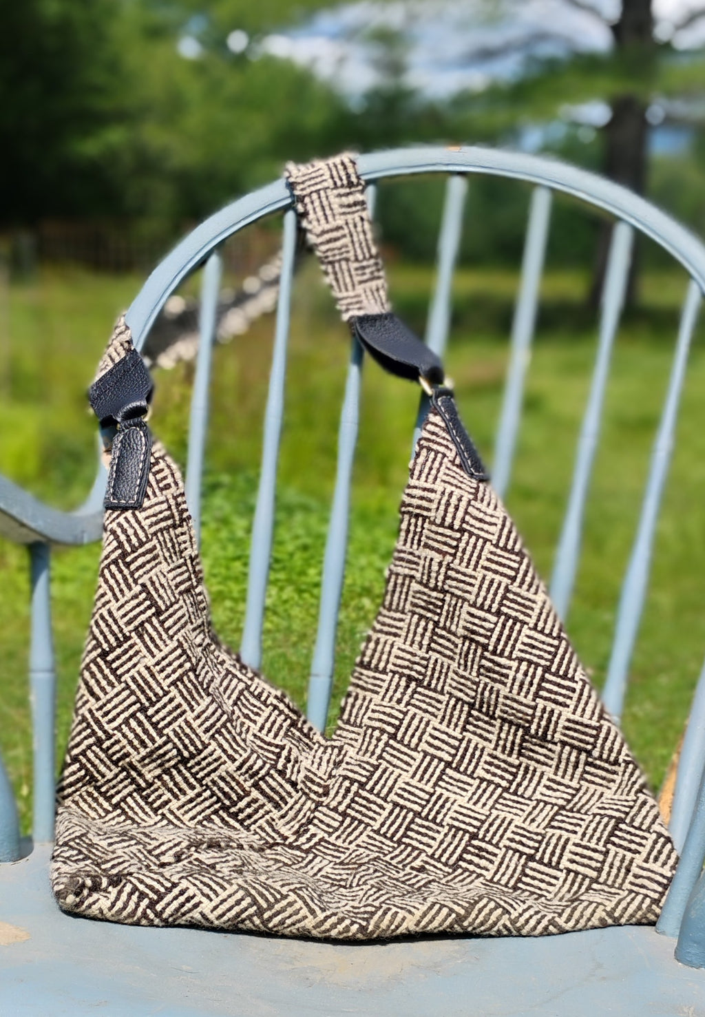 Hand Woven Wool Origami Handbag