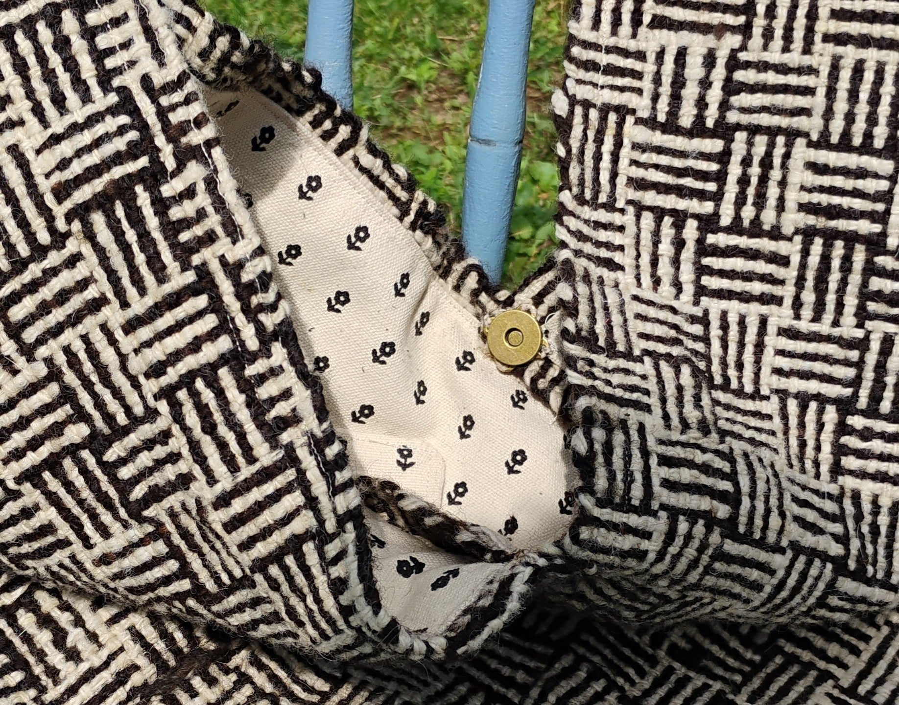 Hand Woven Wool Origami Handbag